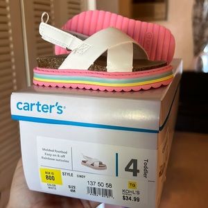Toddler white sandals